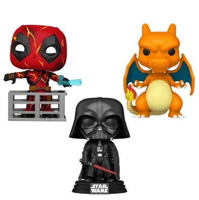 Official Funko Pop! vinyl figures.